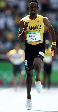 Kemar Bailey Cole on anchor of 4x100m heat2 Rio