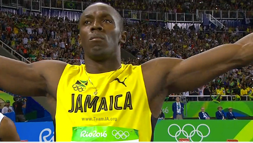 record breaking Jamaican sprinter Usain Bolt 